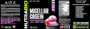 NutraBio Micellar Casein - 1 TEMPLE NUTRITION
