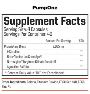 Pump One - 1 TEMPLE NUTRITION