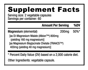 Magnesium - 1 TEMPLE NUTRITION