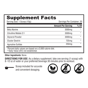 Stim Free Pump Metabiolic - 1 TEMPLE NUTRITION
